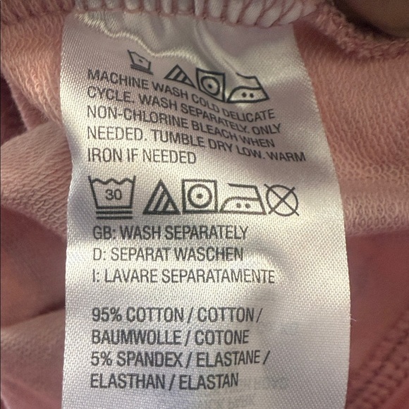 D & Co Pink Tie-Dye Sweatshirt and Short Set Women's Size 4X - Picture 5 of 5